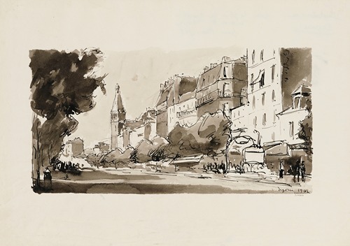 Avenue du Général Leclerc et l’église Saint-Pierre de Montrouge