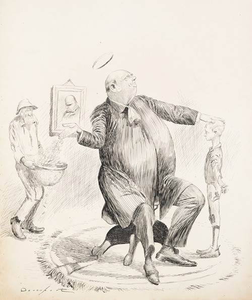 Mr. Hanna as he would like to be caricatured