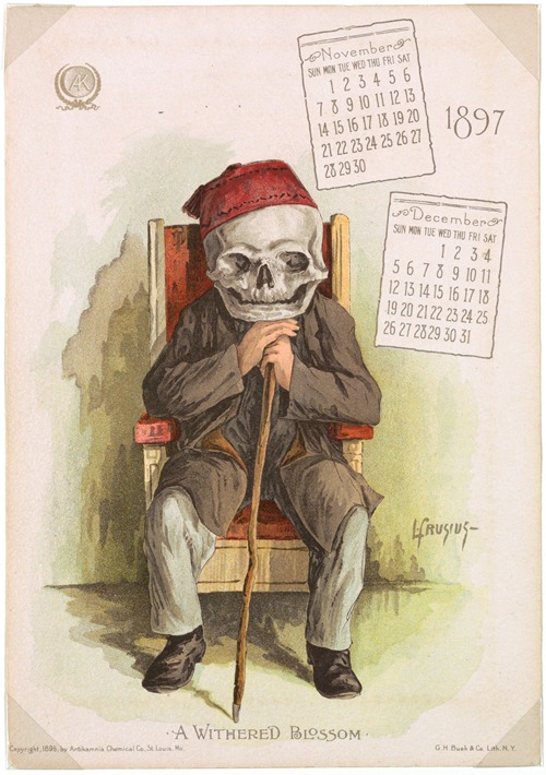 The Antikamnia Calendar, A Withered Blossom