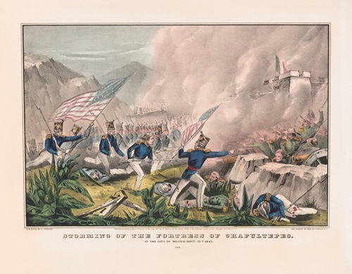 Storming of the Fortress of Chapultepec; at the city of Mexico Sept. 12th 1847