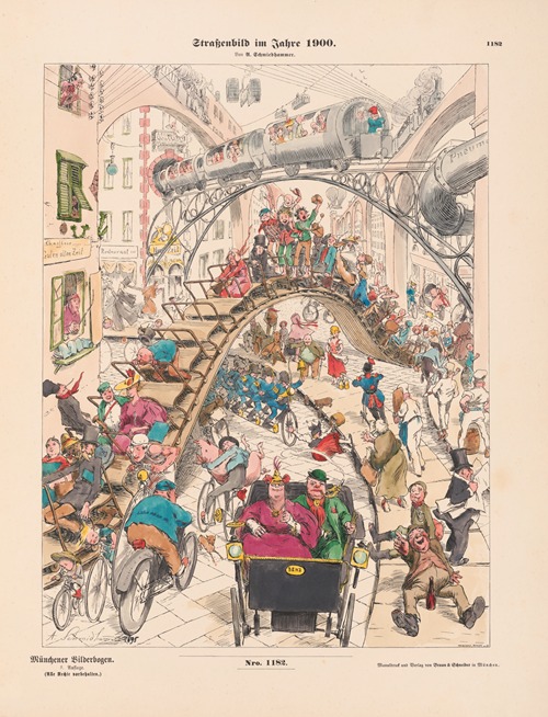 Strassenbild im Jahre 1900