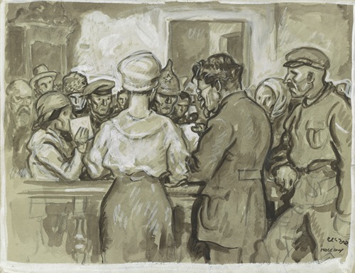 Kalenin, president of Soviet Russia, receiving and listening to the appeals and complaints of workers […]