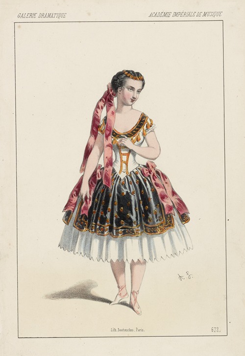 Melle Rosati, dans Les boucaniers, ballet du 2e acte