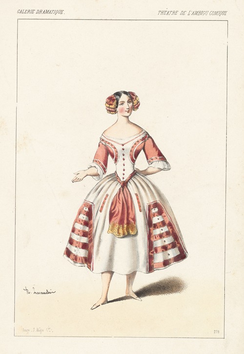 Melle. Daniel, rôle de Paquita, dans L’étoile du berger