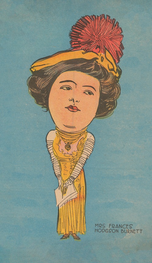 Caricature of Frances Hodgson Burnett