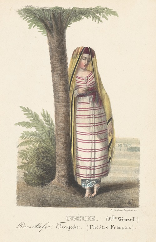 Odéide. (Mlle. Wenzell.) Dans Abufar, Tragédie, (Théâtre Français)