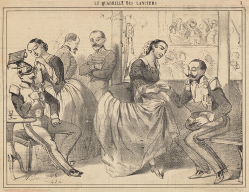 Le quadrille des lanciers; triomphe des lanciers au salon de mars