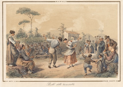 Napoli. Ballo della tarantella