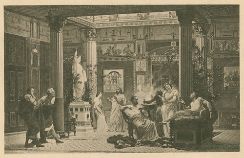 A rehearsal of ‘The Flute Player’ in the house of Prince Napoleon