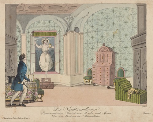 Die Nachtwandlerinn; pantomimisches Ballet von Scribe und Aumer, das erste Erscheinen der Nachtwandlerinn