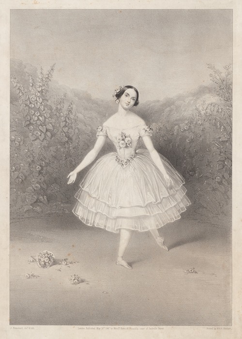 Carolina Rosati as La Rose, in the ballet of Thea, ou La Fée aux fleurs