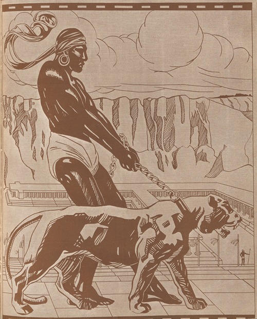 Nubian with tiger