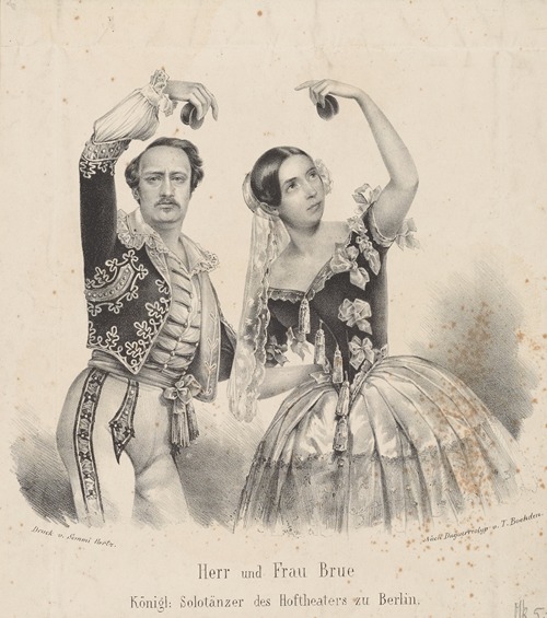 Herr und Frau Brue, Königl. Solotänzer des Hoftheaters zu Berlin