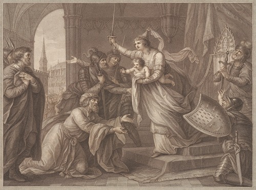 Jane of Flanders, Countess of Mountford assembling the Inhabitants of Rennes