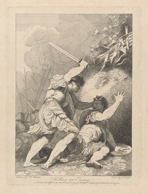 Banditti…Representing Banditti Variously Employed; Killing an Enemy