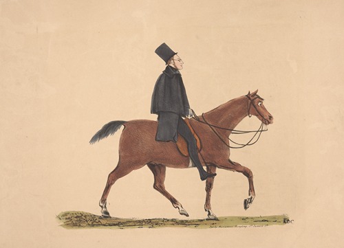 Equestrian portrait of a gentleman