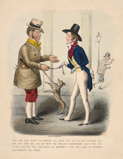 That ere chap round the corner has done you out of yer suverin sir…