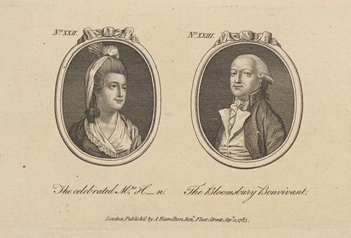 The celebrated Mrs. H_n. The Bloomsbury bonvivant.