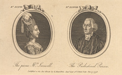 The pious Mrs. Leerwell. The predestined parson.