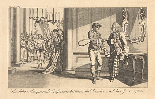 The Soho masquerade conference between the Premier and his journeyman.