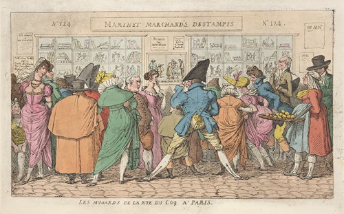 Loiterers at the rue du coq, in Paris