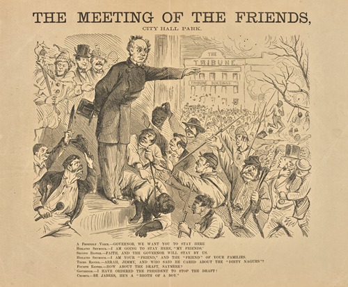 The meeting of the friends, City Hall Park.