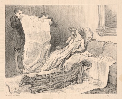 Subscribers receiving their newspapers and trying to figure out how to use it