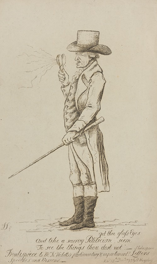 [Frontispiece to citizn Jno Nicholls’s parliamentary & unparliamenty letters speeches and visions