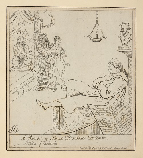 A reverie of Prince Demetrius Cantemir, Ospidar of Moldavia.