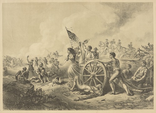 Moll Pitcher at the Battle of Monmouth.