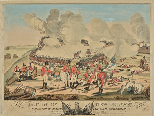 Battle of New Orleans and death of Major General Packenham on the 8th of January 1815
