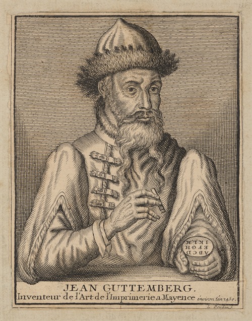 John Gutenberg, inventor of the art of printing in Mainz around the year 1450
