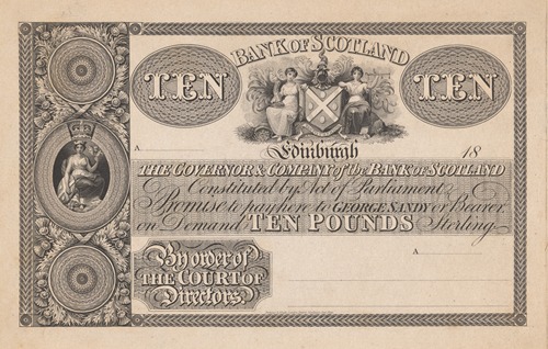 Bank of Scotland ten pound note