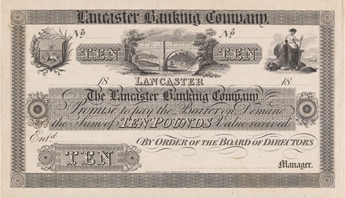 Lancaster Banking Company ten pound note