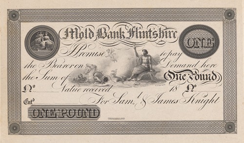 Mold Bank Flintshire one pound note
