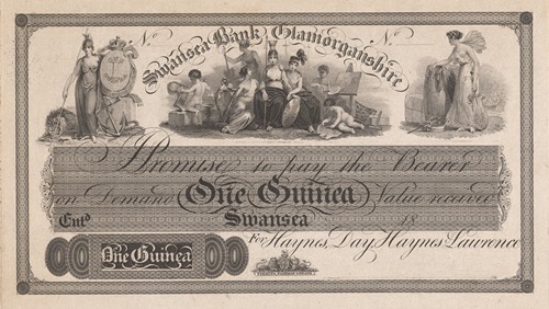 Swansea Bank Glamorganshire one pound note