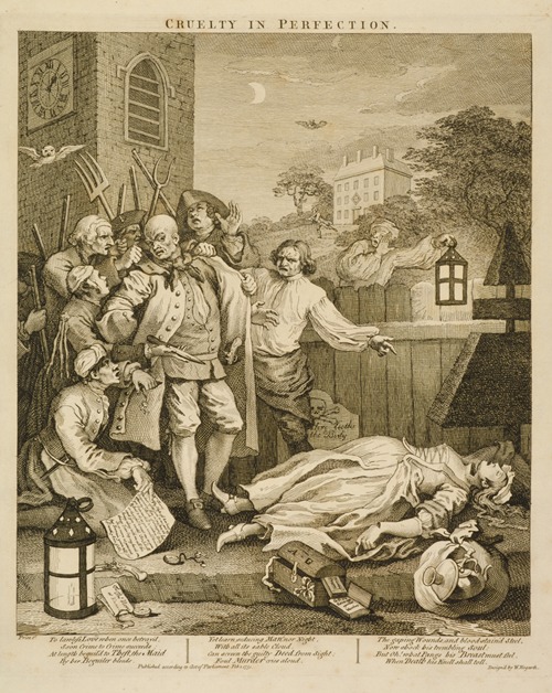 The four stages of cruelty [Plate III; Cruelty in perfection]
