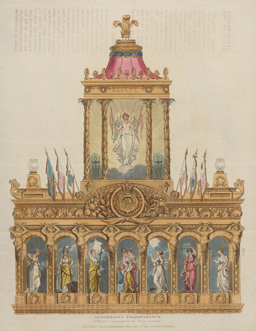 Ackermann’s transparency. Exhibited to Commemorate the Peace, June 1814.