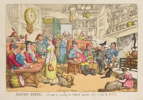 Doctor Syntax, in the middle of a smoaking hot political squabble, wishes to whet his whistle