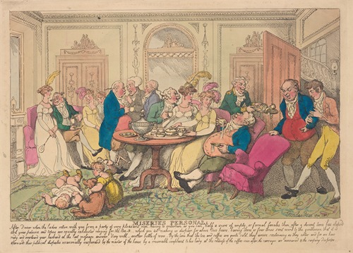 Miseries personal; After dinner when the ladies retire with you from a party of very pleasant men . . .