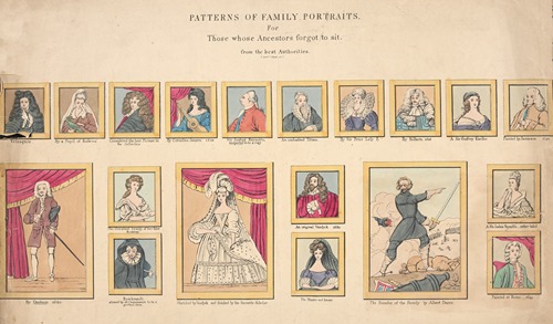 Patterns of family portraits, for those whose ancestors forgot to sit. From the best authorities.