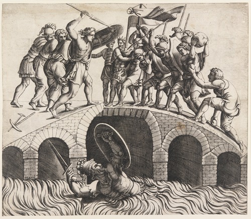 Horatio Coclès Saving Himself by Swimming
