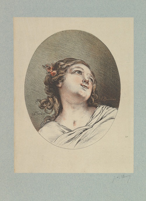 Head of a Child Looking to the Right and Upward