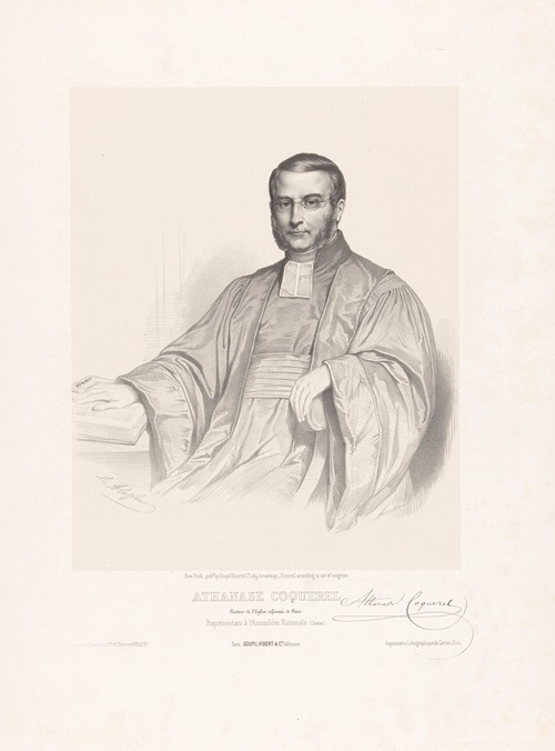 Athanase Coquerel, Pasteur de l’Eglise réformée de Paris, Représentant à l’Assemblée Nationale
