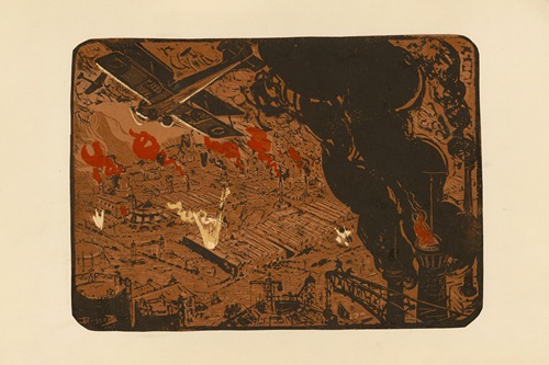 Bombardement nocturne d’une usine (Night Bombardment of a Factory)
