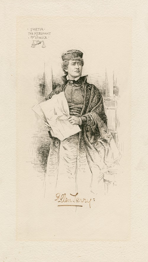 Ellen Terry as Portia, the Merchant of Venice
