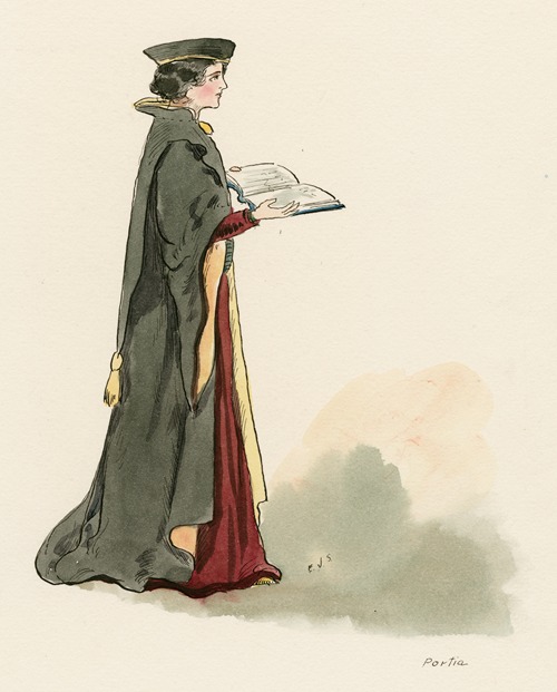 Costumes for Merchant of Venice, Merry wives of Windsor, and Twelfth night Pl.10