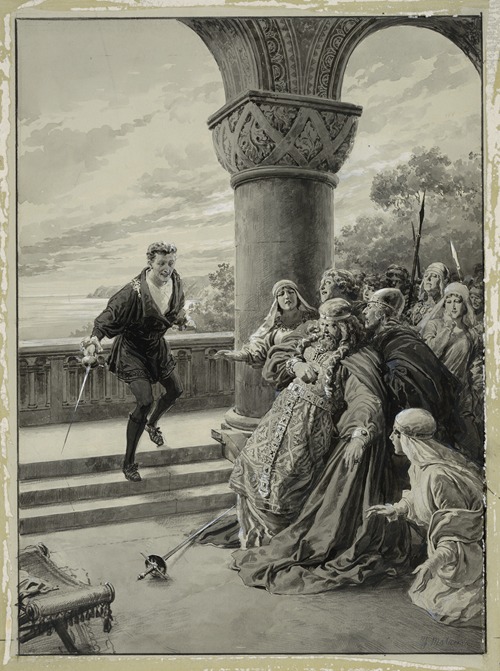Sir Johnston Forbes-Roberston as Hamlet