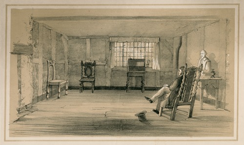 The room in which Shakespere was born … Stratford-upon-Avon