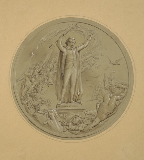 Shakespeare invoking his characters in the plays